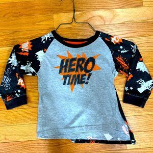 Hero Time Superhero Shirt & Cape Long Sleeve 3T